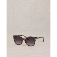 White Stuff Cat Eye Sunglasses Black Mix