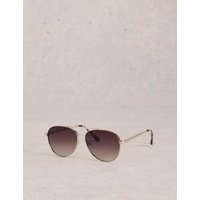 White Stuff Aviator Sunglasses Silver