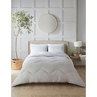Night Lark Seersucker 4.5 Tog Coverless Duvet Set Light Grey