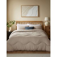 Night Lark Tufted Dots Coverless Duvet and Pillowcases Oatmeal