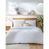 Night Lark Pure Cotton Waffle 4.5 Tog Coverless Duvet White