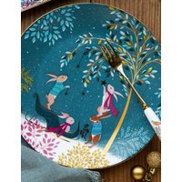 Sara Miller Set of 4 Woodland Tales Side Plates Multi