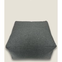 Kaikoo Brushed Pouffe Grey