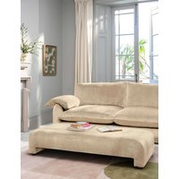 BARKER AND STONEHOUSE Orson Chenille Footstool Neutral