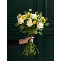 M&S Flower Market White & Yellow Rose Bouquet