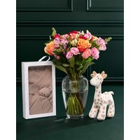 M&S Flower Market New Baby Rose & Lisianthus Bouquet with Baby Set (0-3 months)