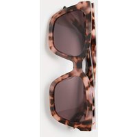 Autograph Acetate Oversized Preppy Sunglasses Pink Mix