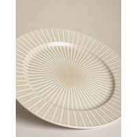M&S Reactive Stripe Dinner Plate Natural