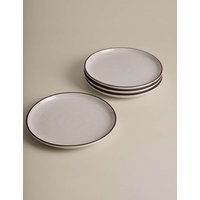 M&S Set of 4 Michigan Rim Side Plates Natural