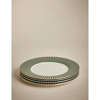 M&S Set of 4 Hampton Side Plates Green