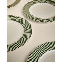 M&S Set of 4 Hampton Dinner Plates Green