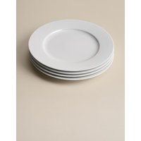 M&S Set of 4 Maxim Dinner Plates White