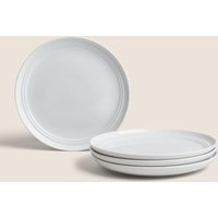 M&S Set of 4 Marlowe Side Plates White
