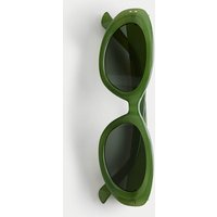 M&S Oval Cat Eye Sunglasses Khaki