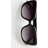 M&S Geometric Cat Eye Sunglasses Black