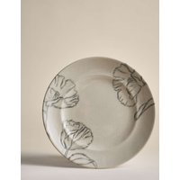 M&S Floral Crackle Side Plate Cream