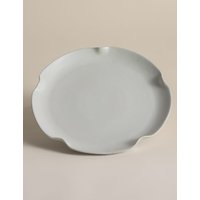 M&S Crimped Scallop Dinner Plate Cream