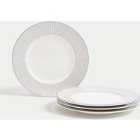M&S Set of 4 Hampton Side Plates Grey Mix