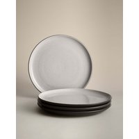 M&S Set of 4 Michigan Dinner Plates Grey