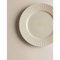M&S Reactive Stripe Side Plate Natural