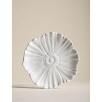 M&S Floral Side Plate White