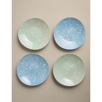 M&S Set of 4 Splatter Side Plates Multi