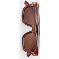 M&S Chunky D-Frame Polarised Sunglasses Brown