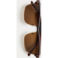 M&S Metal mix Polarised Sunglasses Brown