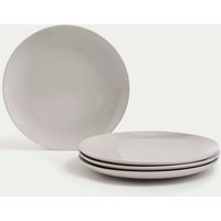 M&S Set of 4 Stoneware Dinner Plates Natural