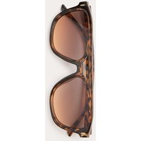 M&S Round Mask Sunglasses Brown Mix
