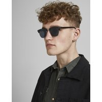 JACK & JONES Retro Semi Rimless Sunglasses Black