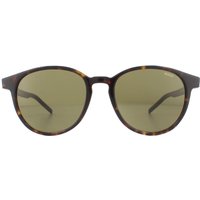 Hugo Boss by Round Mens Havana Green Sunglasses - Brown - One Size