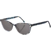 Zen Z398 Womens oval-shaped acetate sunglasses - Dark Grey - One Size