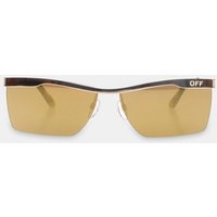 Off-White Mens Accessories Off White Off Rimini Sun in Gold Mirror - One Size